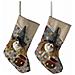 Calze Della Befana In Panno Set Da 4 Calze Portadolci Con Befana Imbottita Decorazione Natalizia Per Il Camino E L'albero Idea Regalo - Foto miniatura 1