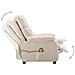 Poltrona Massaggiante Elettrica Crema in Tessuto - Foto miniatura 3