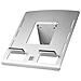 Morelia Notebook Holder, Alluminio, Argento, 75 x 75,100 x 100 mm - Foto miniatura 1