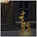 Renne e Slitta Decorazione Natale 90 LED 60x16x100 cm Acrilico - Foto miniatura 3