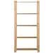 Scaffale A 5 Livelli 80x28,5x170 Cm In Legno Massello Di Pino - Foto miniatura 2