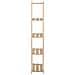 Scaffale A 5 Livelli 80x28,5x170 Cm In Legno Massello Di Pino - Foto miniatura 3