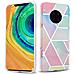 Custodia Compatibile Con Huawei Mate 30 Pro In Marmo Arcobaleno No. 11 - Coperchio Protettivo In Silicone Tpu Con Motivo A Mosaico - Foto miniatura 1