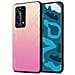 Custodia Compatibile Con Huawei P40 Pro+ In Giallo - Rosa - Coperchio Protettivo Bicolore In Vetro Temperato E Silicone Tpu - Foto miniatura 1