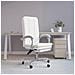 Poltrona Da Ufficio Reclinabile Bianca In Similpelle - Foto miniatura 1