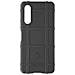 Cover Per Xperia 10 V / 10 Vi, Silicone Antiscivolo Rilievo Rugged Shield Nera - Foto miniatura 1