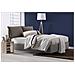 Letto Singolo Gemma, Letto Contenitore Con Rivestimento In Tessuto, 100% Made In Italy, Apertura Frontale, Adatto Per Materasso Cm 80x200, Tortora - Foto miniatura 3