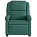 Poltrona Massaggiante Reclinabile Verde Scuro In Tessuto - Foto miniatura 3
