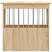 Gabbia Cani Da Arredamento Rovere Sonoma 45x62x59cm Multistrato - Foto miniatura 7
