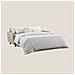 Callisto Divano letto matrimoniale in tessuto morbido impermeabile T02 168 cm (mat. 120x197) beige - Foto miniatura 2