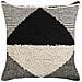 Cuscino Decorativo Khora Cotone 50 X 50 Cm Nero Trama Geometrica - Foto miniatura 3