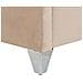 Letto Velluto Lubbon 140 X 200 Cm Beige - Foto miniatura 2