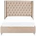 Letto Velluto Lubbon 140 X 200 Cm Beige - Foto miniatura 3