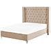 Letto Velluto Lubbon 140 X 200 Cm Beige - Foto miniatura 4