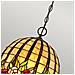 Lampadario Tiffany Rosecliffe Vetro Bronzo Imperiale 3 Luci E27 - Foto miniatura 4