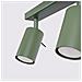 Lampada Da Soffitto Ring 3l Verde Oliva Sl. 1502 - Moderno Lampada Da Soffitto Verde Oliva 17x45x6 Cm - Foto miniatura 7