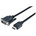 Cavo Adattatore HDMI a DVI-D 3m Nero - Foto miniatura 2