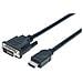 Cavo Adattatore HDMI a DVI-D 3m Nero - Foto miniatura 1