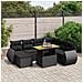 Set Divani Da Giardino Con Cuscini 8 Pz Nero In Polyrattan - Foto miniatura 1