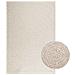 Tappeto Zizur Crema 140x200 Cm Aspetto Iuta Interni Ed Esterni - Foto miniatura 1