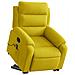 Lusso Casadino -  Poltrona Alzapersona Massaggiante Elettrica Gialla Velluto - Foto miniatura 2