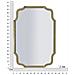 Specchio Con Cornice Classico 11 - Oro - Mdf - 90x60x1 Cm - Foto miniatura 7