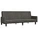 Divano Letto a 2 Posti Grigio Scuro in Velluto - Foto miniatura 1