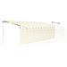 Tenda Da Sole Retrattile Automatica Con Parasole 4x3 M Crema - Foto miniatura 3