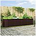 Letto da Giardino Rialzato Marrone 400x80x81 cm Acciaio Zincato - Foto miniatura 2