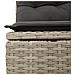 Set Divani da Giardino 7pz con Cuscini Grigio Chiaro Polyrattan - Foto miniatura 8