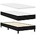 Letto Box Spring con Materasso Nero 90x190 cm Tessuto - Foto miniatura 6