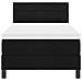 Letto Box Spring con Materasso Nero 90x190 cm Tessuto - Foto miniatura 8