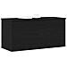 Scatola di stoccaggio  con coperchio in rovere nero 100x42x46 cm in legno ingegnerizzato - Foto miniatura 3