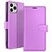 Custodia A Portafoglio Per Iphone 12 Pro Max Con Supporto E Linguetta Magnetica, Viola - Foto miniatura 1