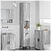 Mobiletto bagno alto con porta Grigio sonoma 31.5 x 33 x 190 cm - Foto miniatura 2