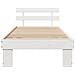 Struttura del letto Bianco 80 x 200 cm Legno massello di pino - Foto miniatura 6