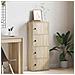 Libreria Rovere Sonoma 40x24x102 cm in Legno Multistrato - Foto miniatura 3
