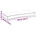 Cuscino per Pallet Beige 100x40x8 cm Tessuto Oxford - Foto miniatura 6