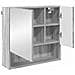 Mobiletto per specchio con porta Grigio sonoma 59 x 17 x 55 cm - Foto miniatura 5