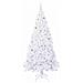 Albero di Natale artificiale Bianco 210 cm PVC e Acciaio - Foto miniatura 3