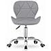 Sedia girevole Valora AVOLA grigia e bianca dal design ergonomico - Foto miniatura 2
