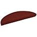 Tappetini per scale autoadesivi 30 pz 56x17x3 cm Bordeaux Rosso Semicircolari - Foto miniatura 2