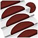 Tappetini per scale autoadesivi 30 pz 56x17x3 cm Bordeaux Rosso Semicircolari - Foto miniatura 5