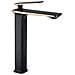 Rubinetto per lavabo da bagno, Blackswan, tipo M198, modello nero /oro rosa, alto, misura 28 cm - Foto miniatura 1