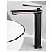 Rubinetto per lavabo da bagno, Blackswan, tipo M198, modello nero /oro rosa, alto, misura 28 cm - Foto miniatura 4