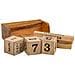 Calendario Porta Biglietti In Legno Marrone 19x10x11h - Foto miniatura 1