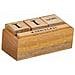 Calendario Porta Biglietti In Legno Marrone 19x10x11h - Foto miniatura 5