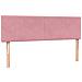 Giroletto a Molle con Materasso Rosa 160x210 cm in Velluto - Foto miniatura 6