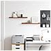 Scaffale da parete 2 pcs Rosso 60 x 9 x 3 cm Legno multistrato - Foto miniatura 4