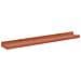 Scaffale da parete 2 pcs Rosso 60 x 9 x 3 cm Legno multistrato - Foto miniatura 6